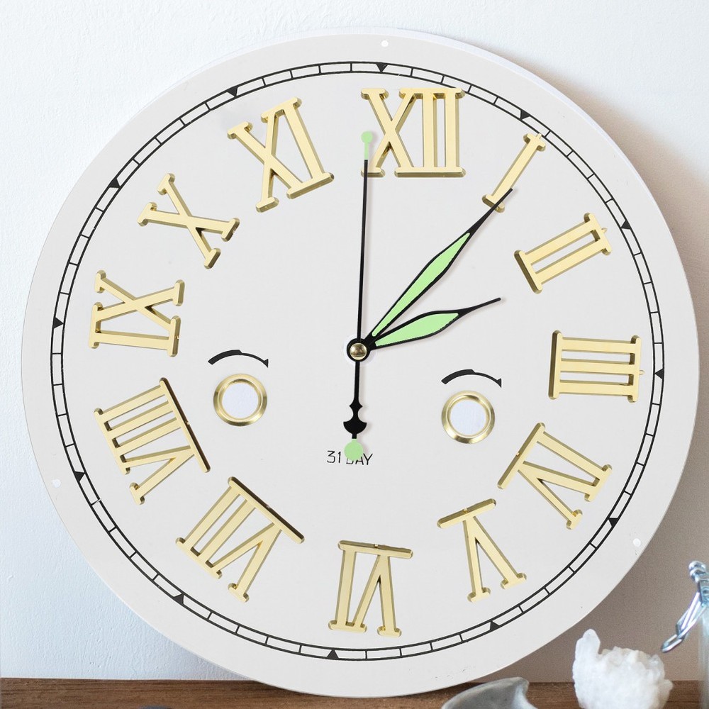 3 Sets Electroplated Clock Numerals Accessories Parts Replacement