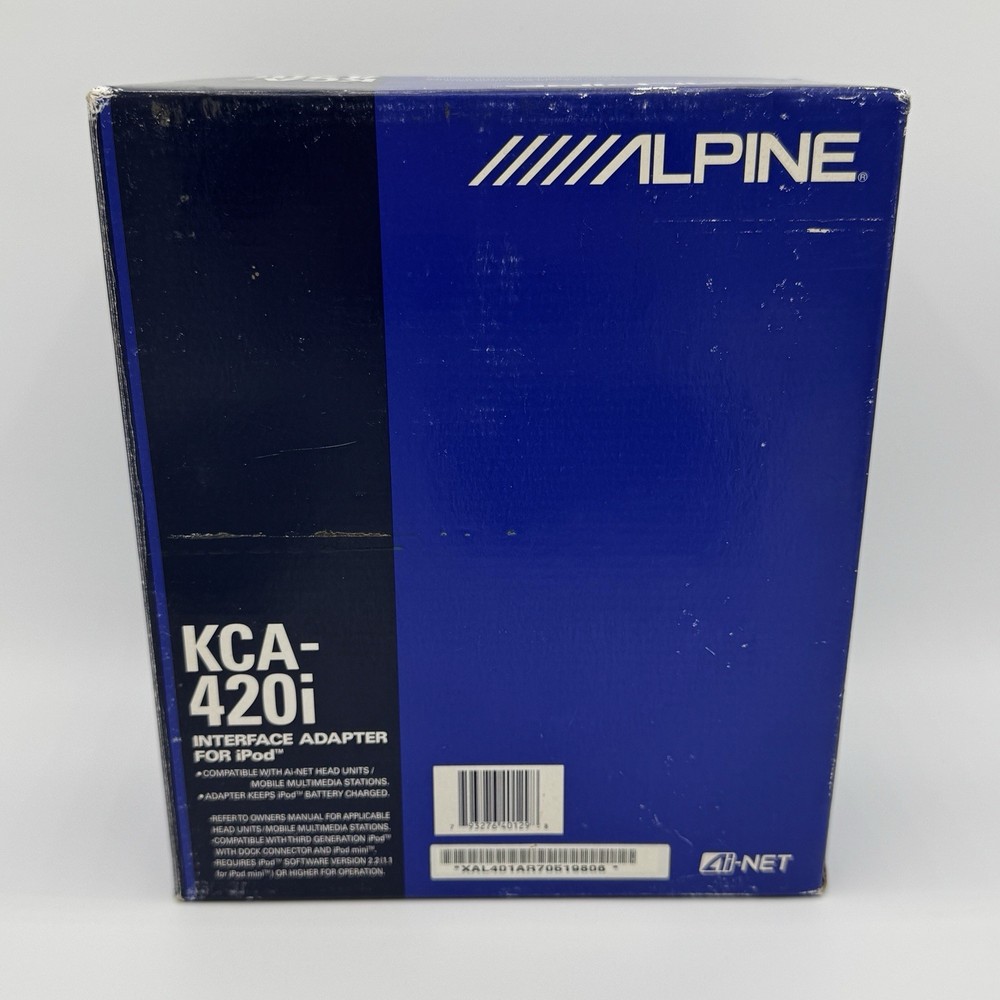 Alpine KCA-420i Interface Adapter For iPod NEW IN BOX