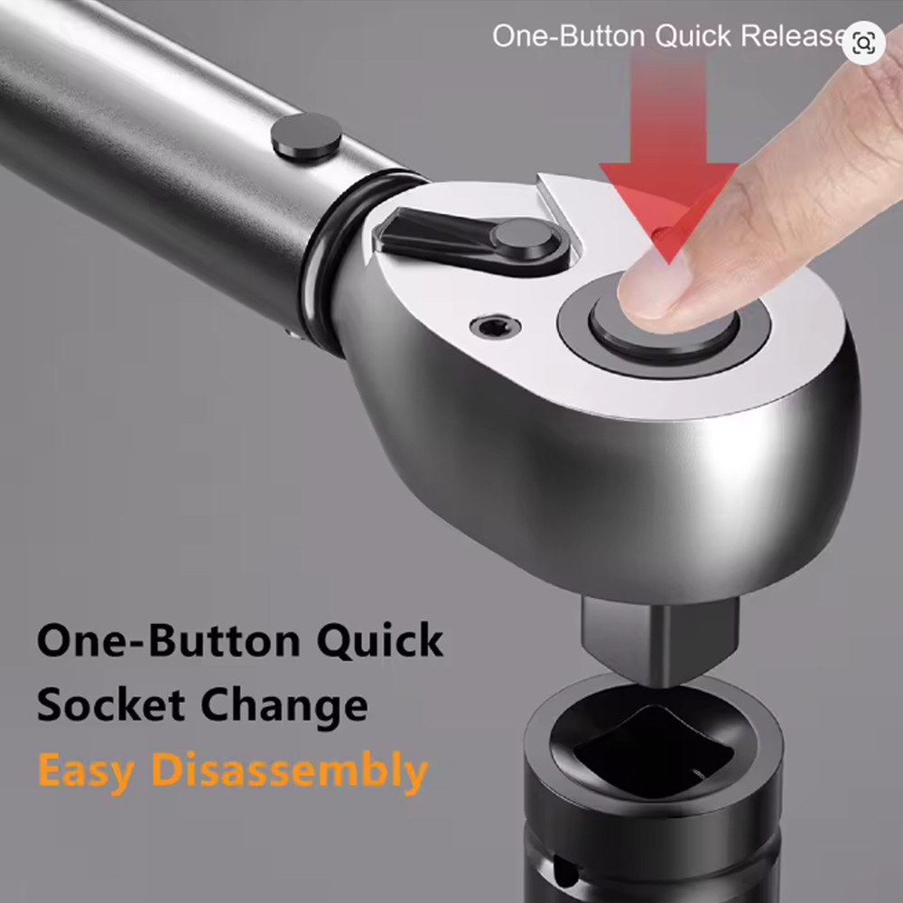 1/2" Torque Wrench Snap Socket Professional Drive Click Type Ratcheting
