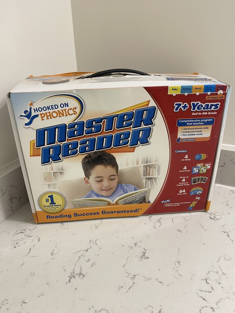 Hooked on Phonics Master Reader 2nd to 6th Grade 7+ Years Old - Missing Green CD