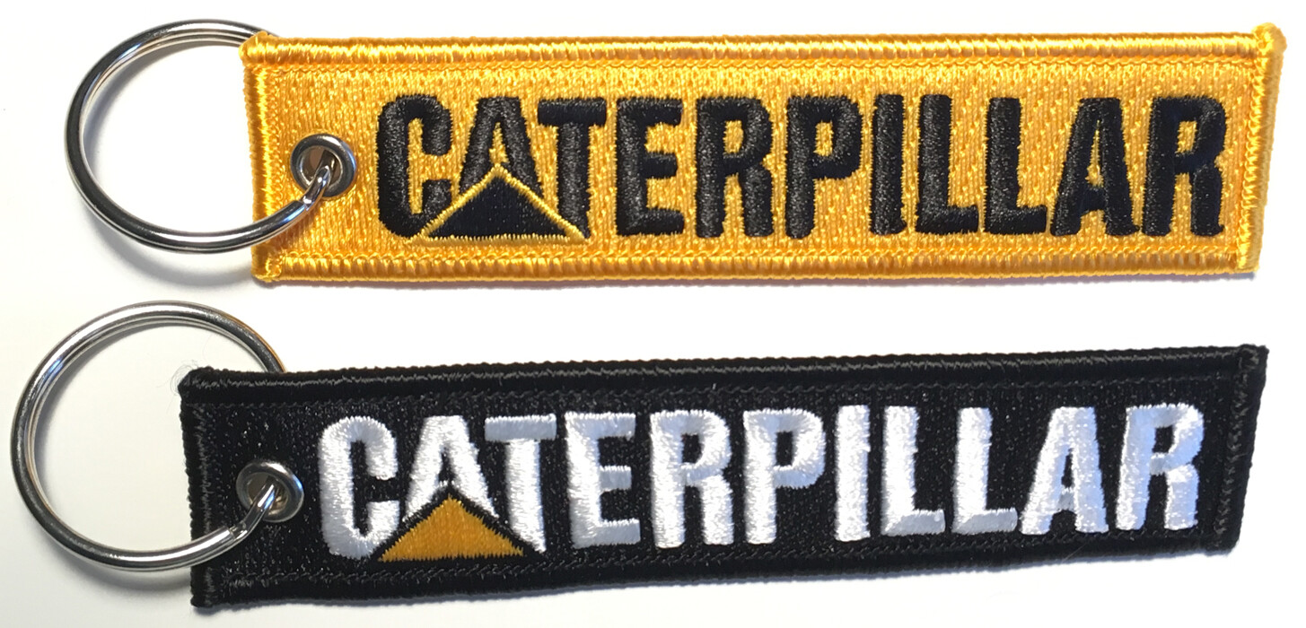 Caterpillar Embroidered Key Chain, loaders, excavators construction