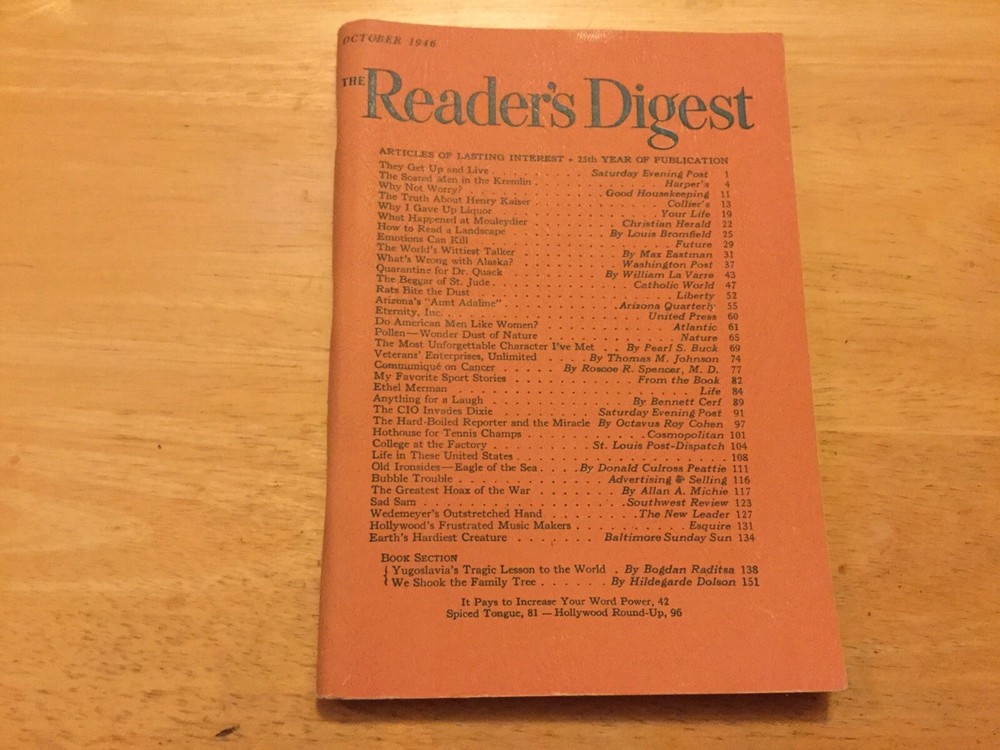 Readers Digest October 1946