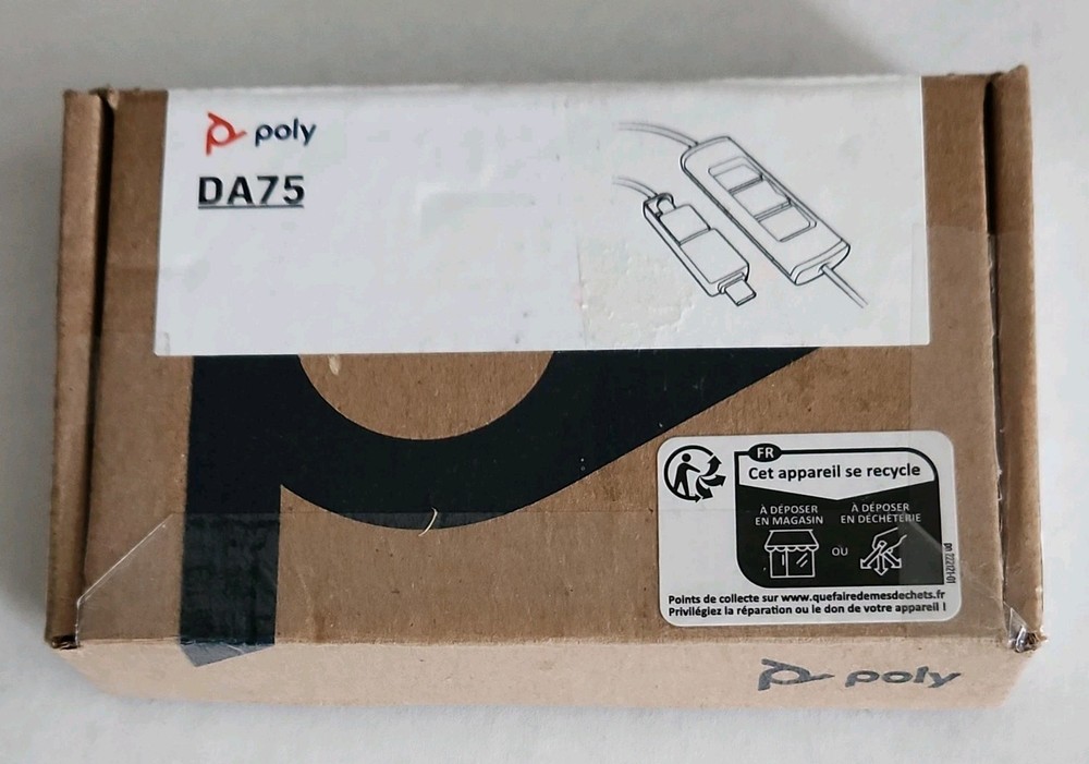 Poly DA75 Poly 786C6AA USB-C USB-A to Quick Disconnect Adapter Open Box