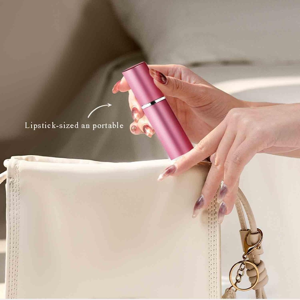 6-Pack Leak-Proof Glass Liner Portable Mini Refillable Perfume Atomizer Bottles,
