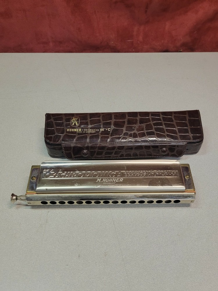 Hohner Harmonica Chromonica 280 C 64 Proffessional 4 Octaves w/ its Case
