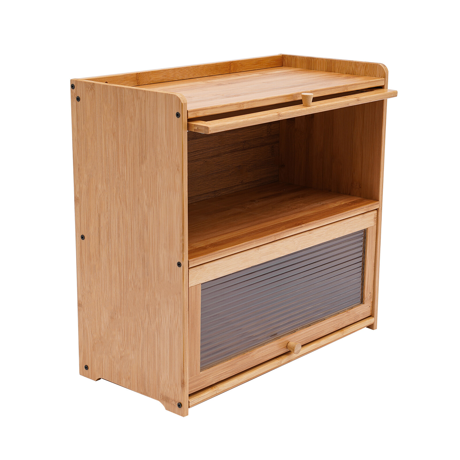 Storage Cabinet, Countertop Storage Cabinet, Cabinet with 2 Door Stoppers