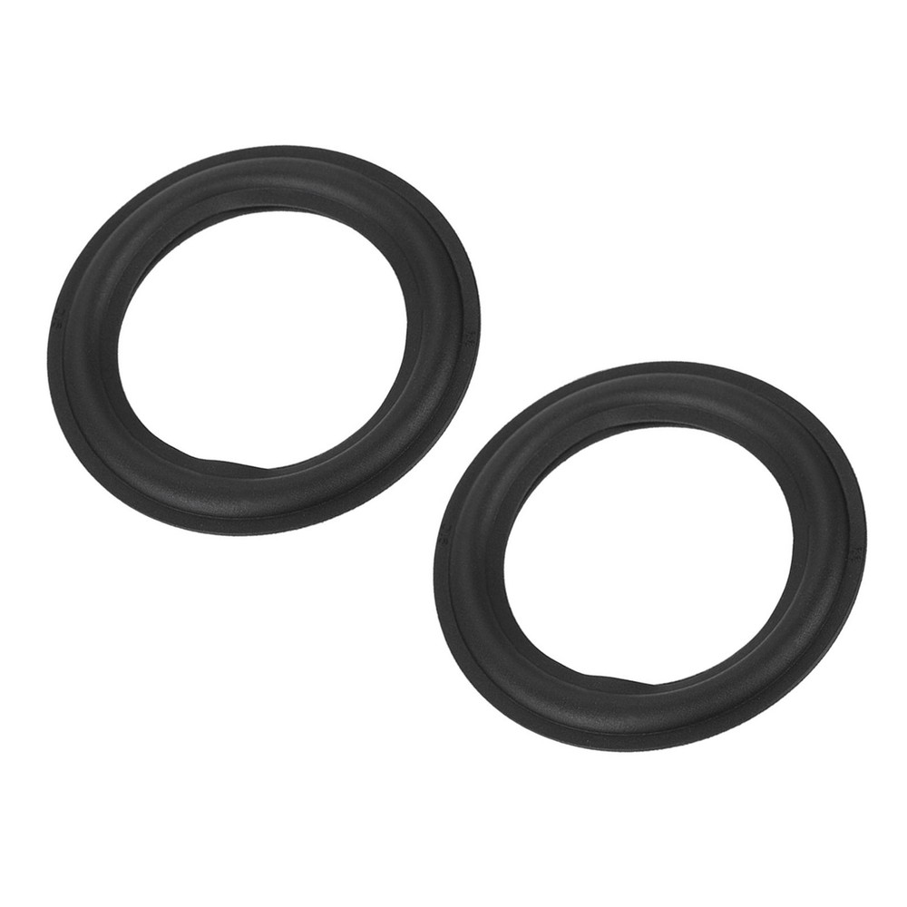 2 Speaker Rubber Edge Black 4'' Repair Part Replacement