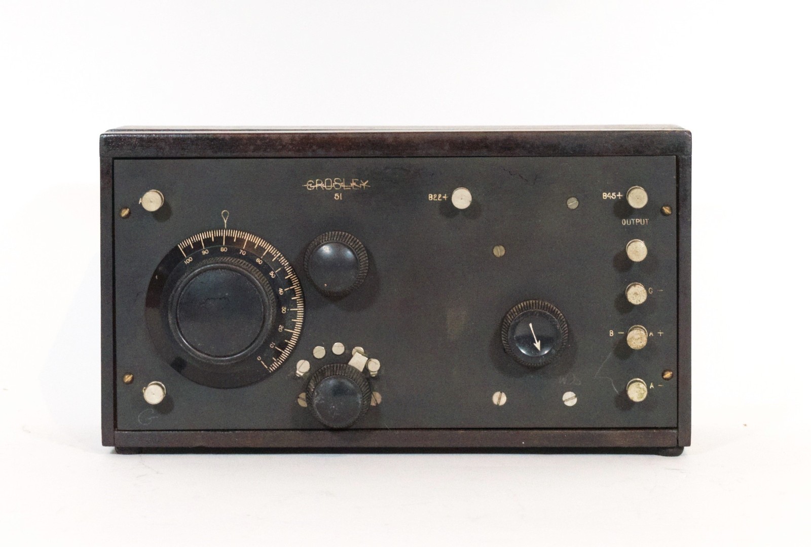 1924 Crosley 51 Regenerative Battery Radio w/Good Globe 01A Tubes * Nice * Works