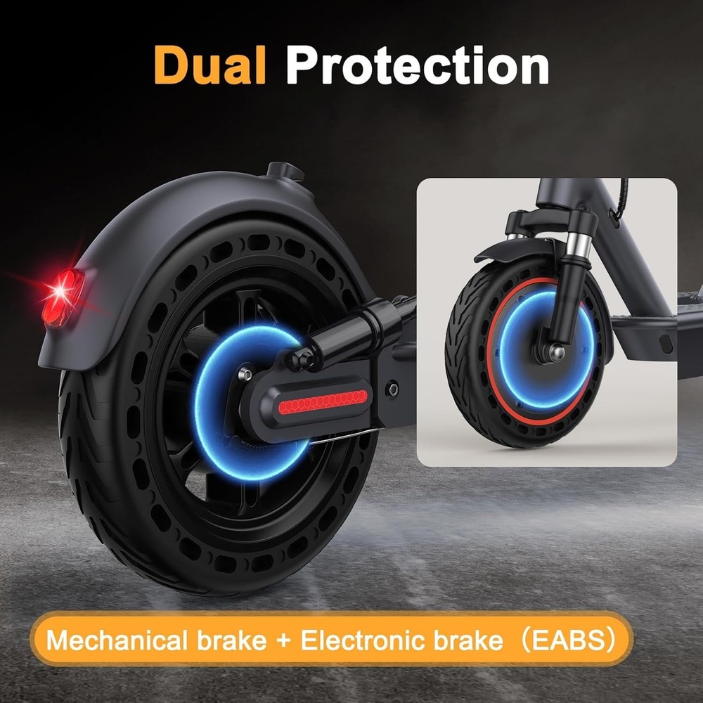 Electric Scooter, 10" Solid Tire, 500W Powerful Motor Folding E Scooter