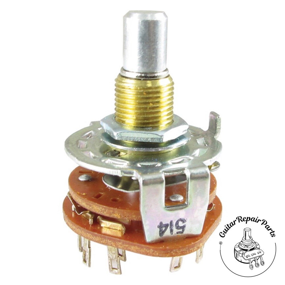 Alpha 3 Position, 3 Pole, Rotary Selector Switch
