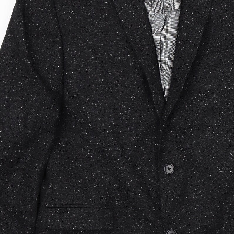 NEXT Mens Black Wool Blend Suit Jacket Size M