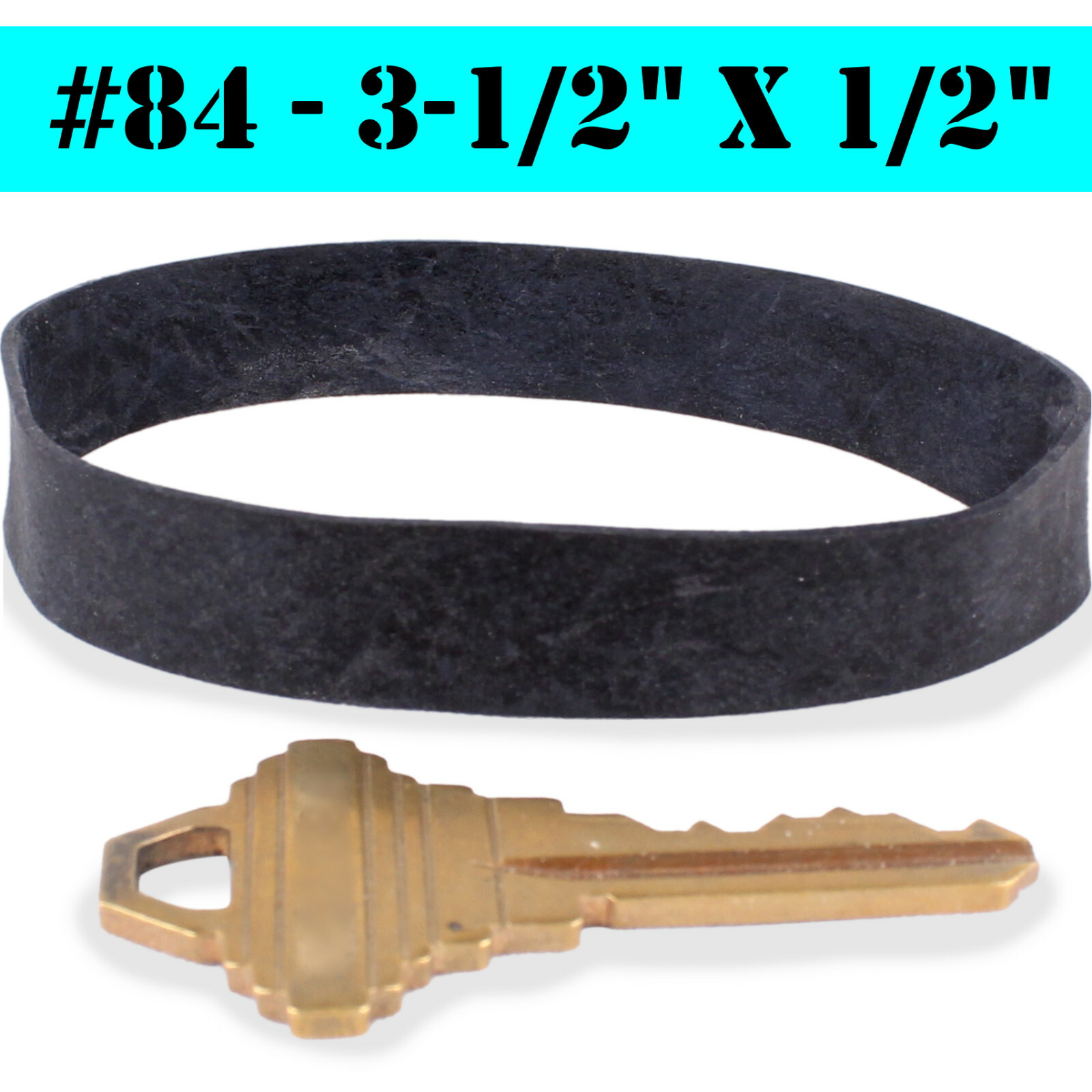 1LB Wide 1/2" Black UV #84 Rubber Bands USA Bulk XL Wide Large 3-1/2" Outdoor