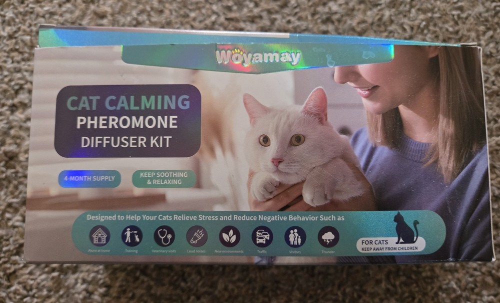 Woyamay Cat Calming Pheromone Diffiser Kit ***partially used***