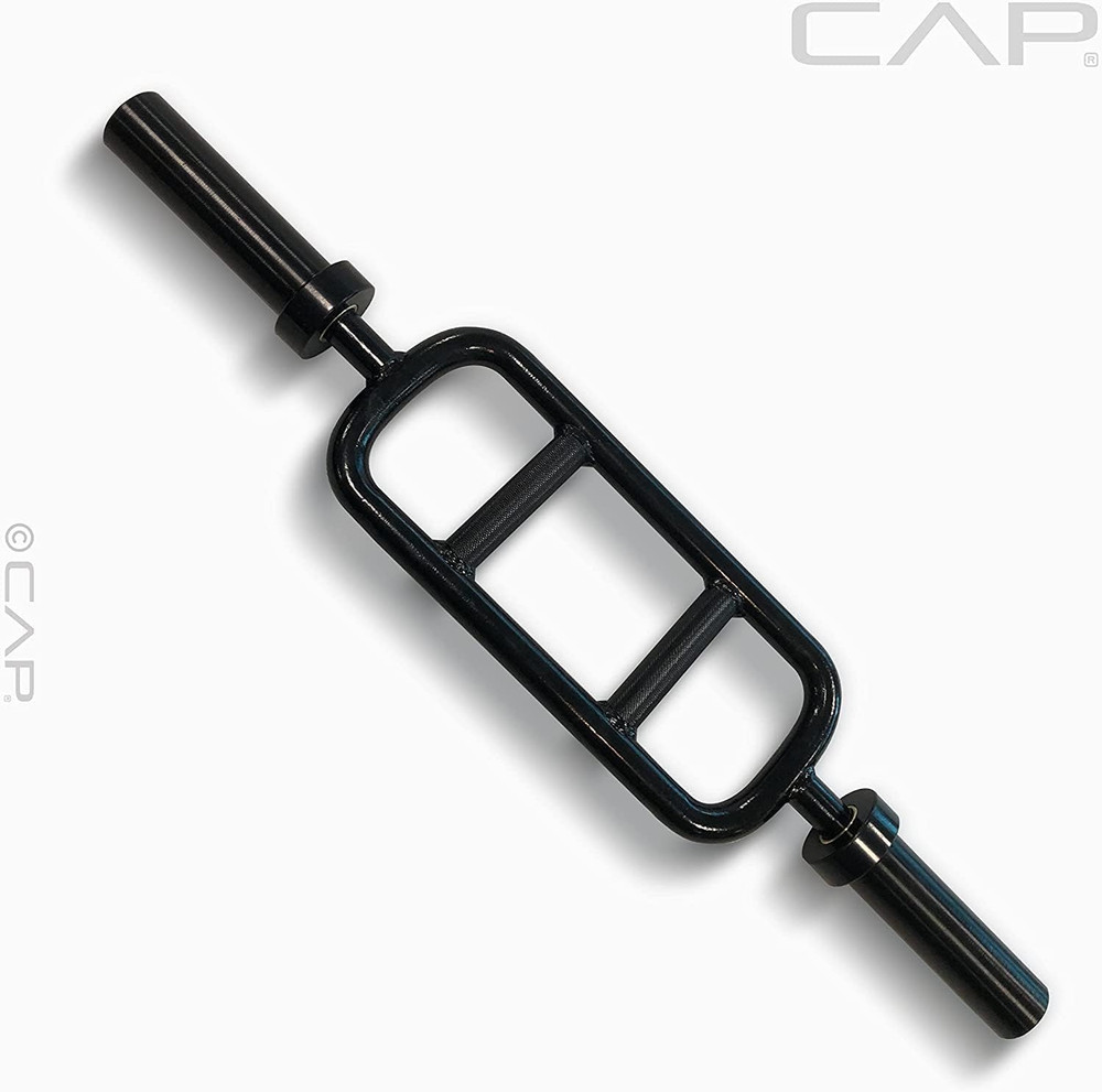 CAP Barbell 2' Solid Olympic Triceps Bar, No Collars, Black (New Version) (OBIS-