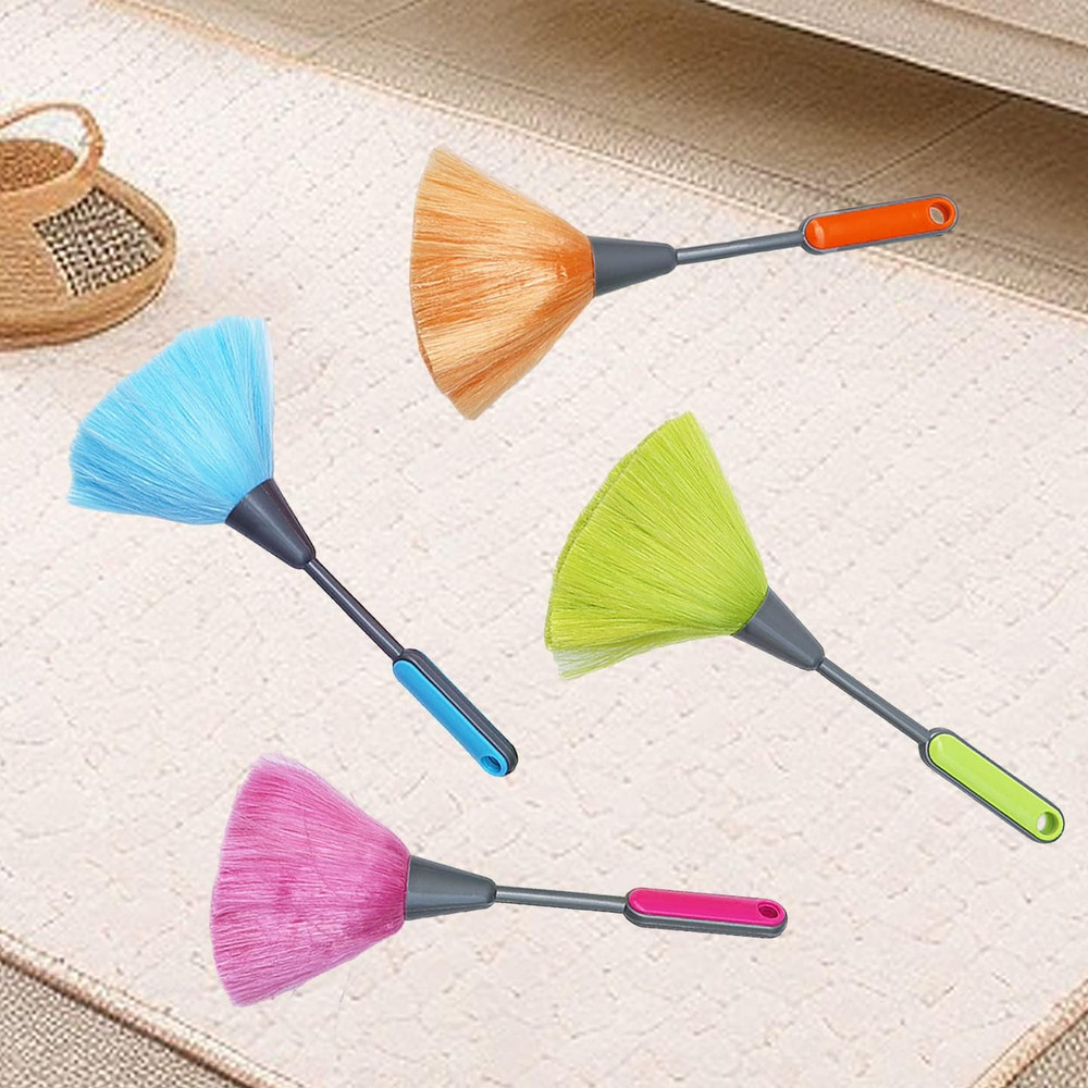 4 Pack 10" Small Microfiber Duster, Delicate Fluffy Microfiber Feather Duster