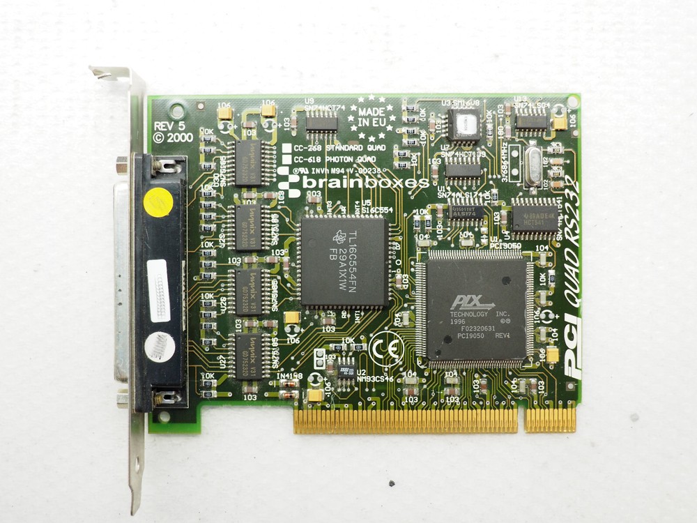 BRAINBOXES  CC-268 CC-618 PCI Quad RS232 Board