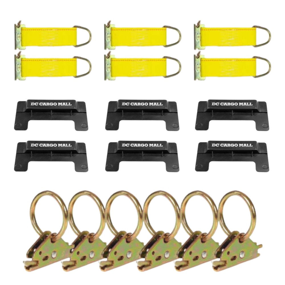 DC Cargo Mall E Track Tie-Down Kit - 18 Pieces: E-Track Accessories for...