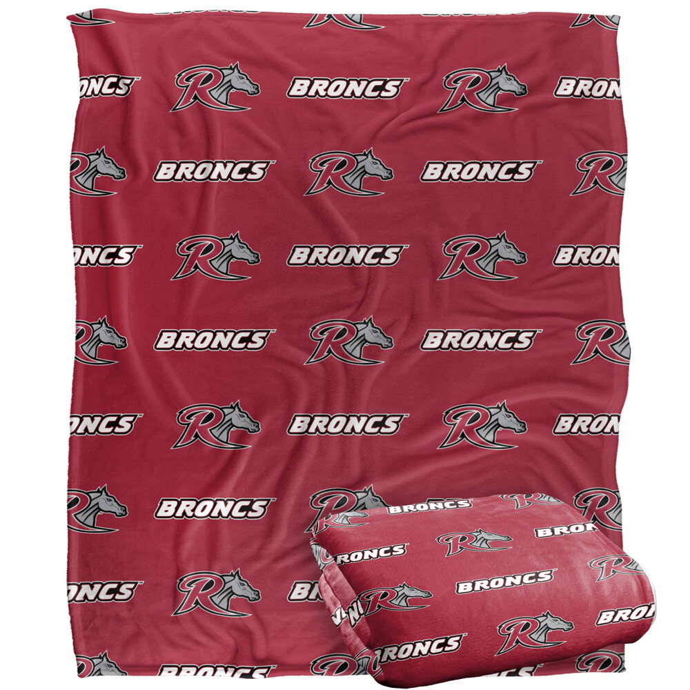 Rider University Logo Pattern Silky Touch Super Soft Throw Blanket