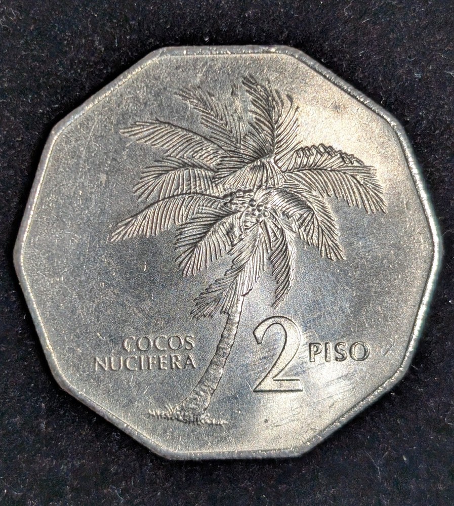 1984 Philippines 2 Piso Circulated KM# 244