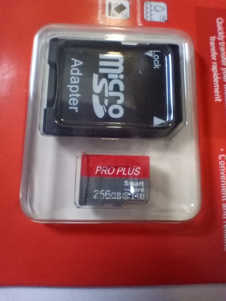 Micro SD Card 256GB High Speed/ High Performance Memory Cards w Adapter