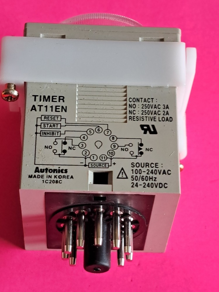 AT11EN Autonics Timer 24-240VDC With Socket Base 11pin, * NIB