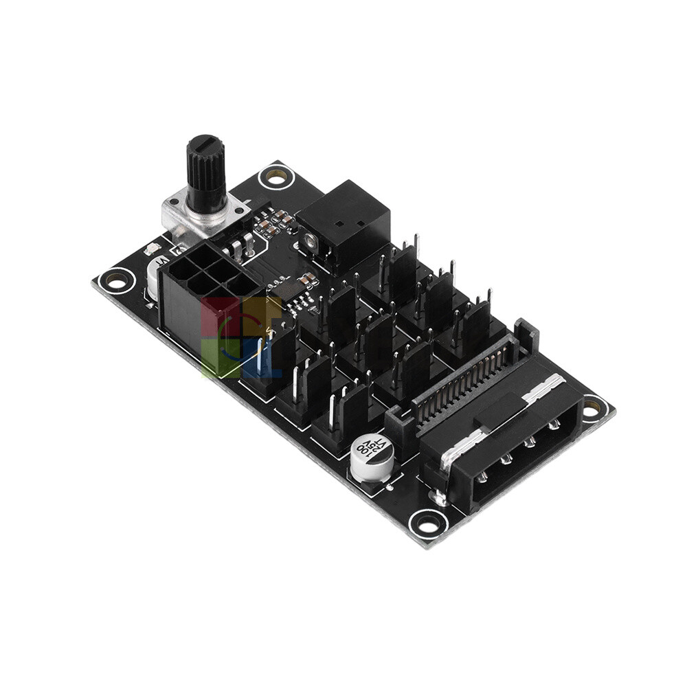 Computer Chassis PWM Violent Fan Speed Controller 9CH High-Power Hub Controller