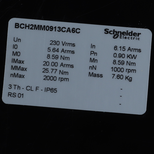 BCH2MM0913CA6C Schneider Electric Servomotor AC