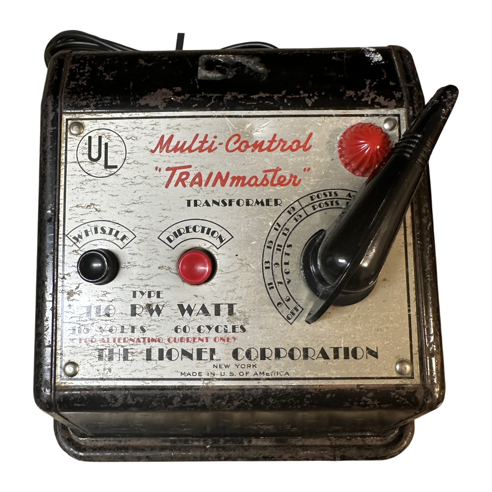 Lionel Postwar Multi-Control Trainmaster Transformer Type RW 110 Watt – Tested