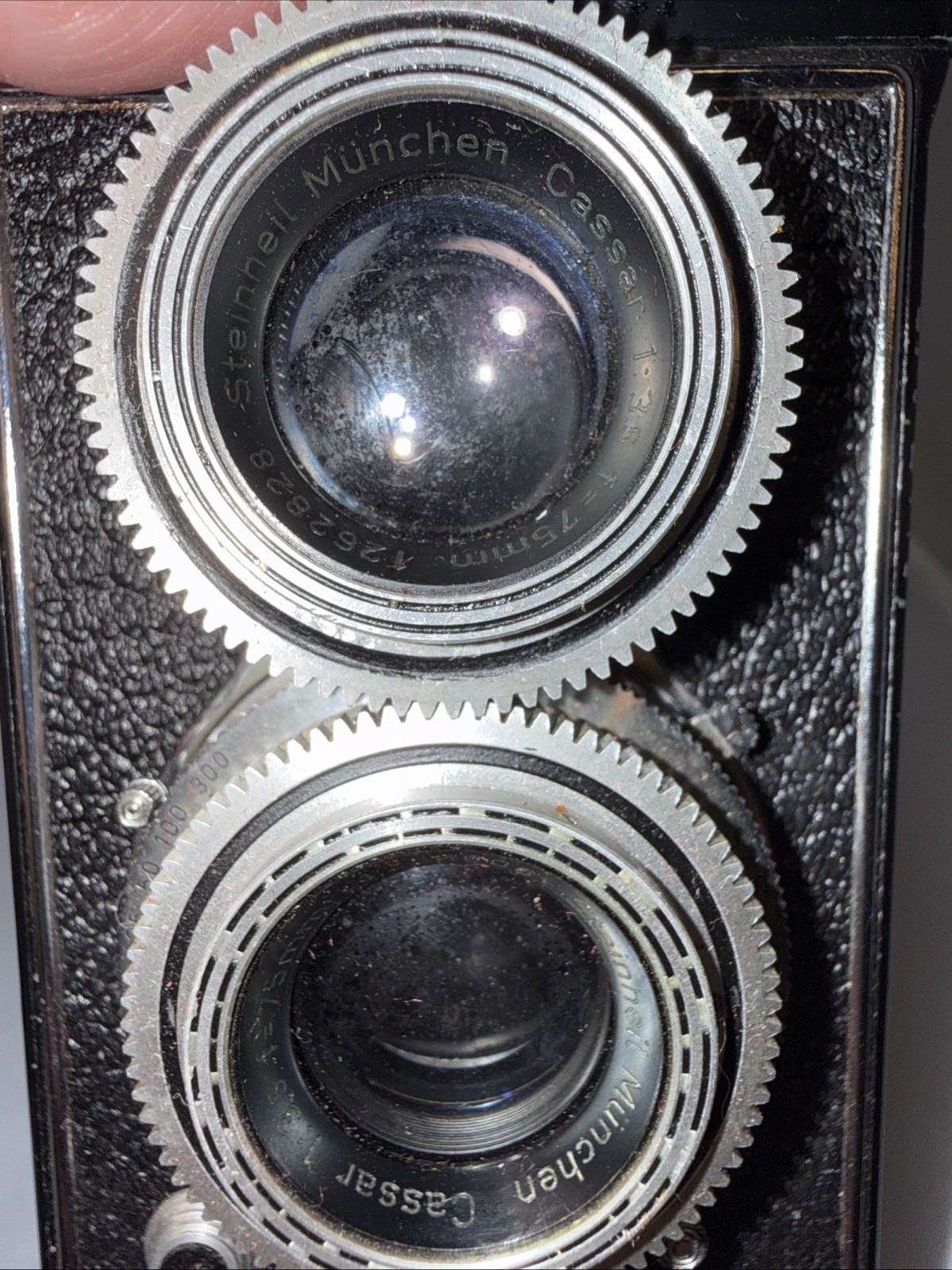 Antique Photina Reflex Camera With Case Untested