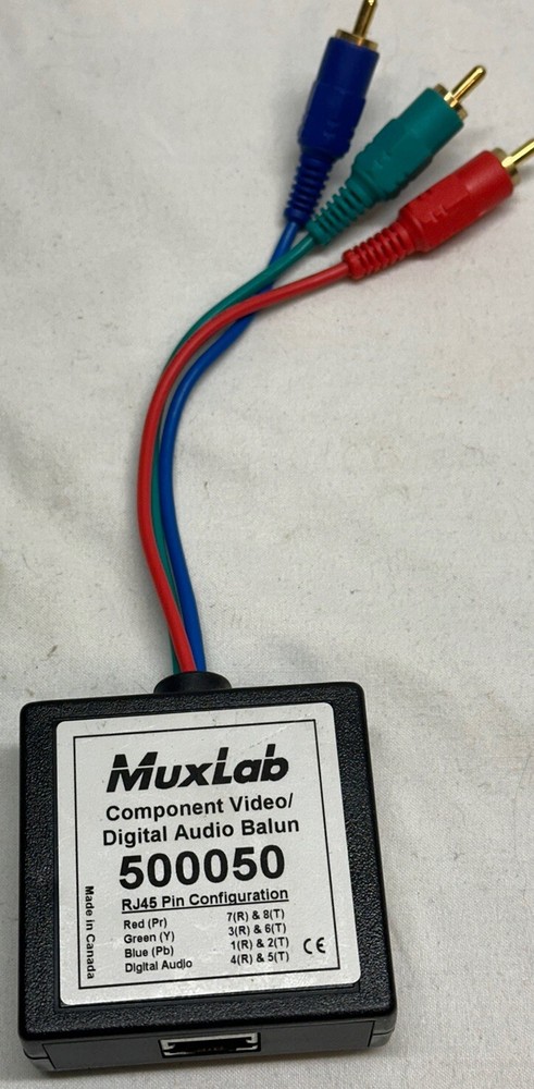 MuxLab 500050 VideoEase Video Digital Audio RGB Component Blaun Tested Working