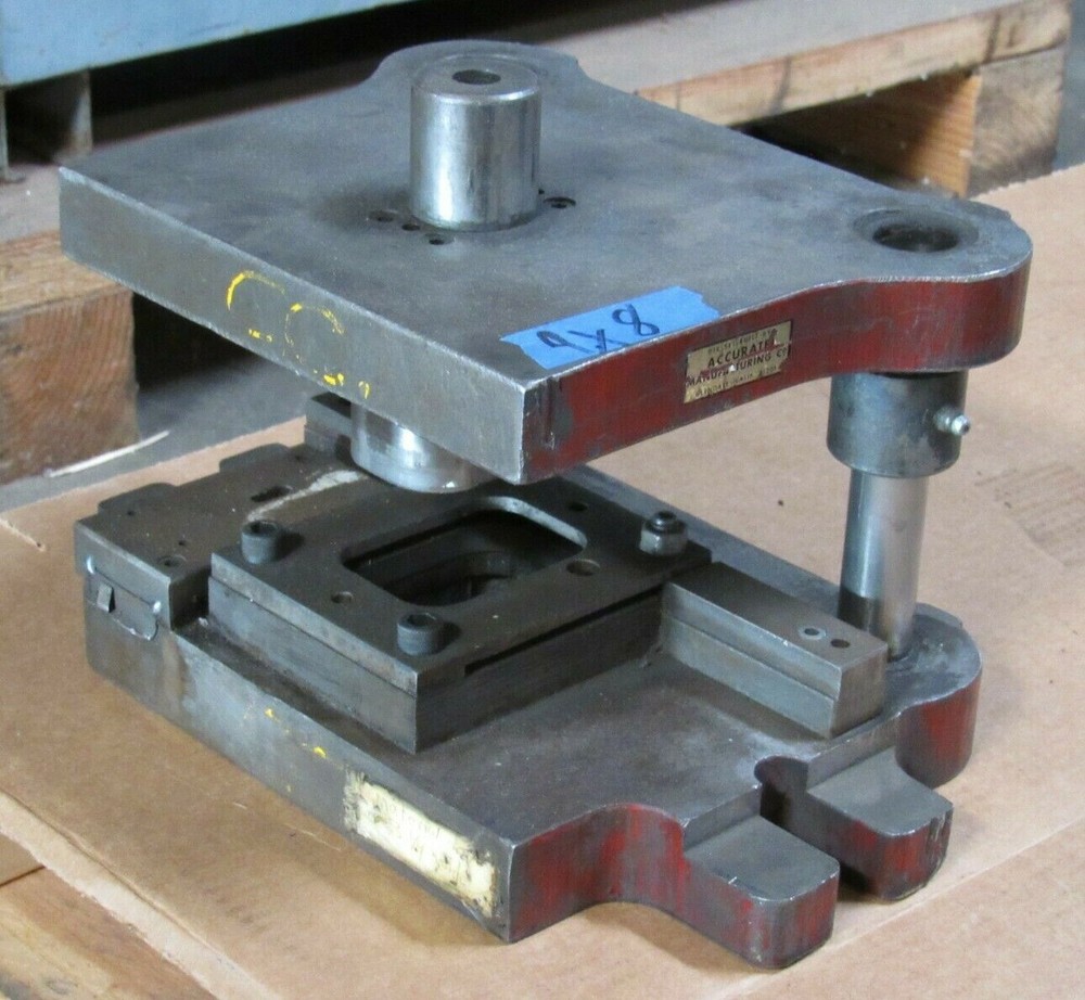 ACCURATE PUNCH PRESS DIE SHOES SET 9"X8"