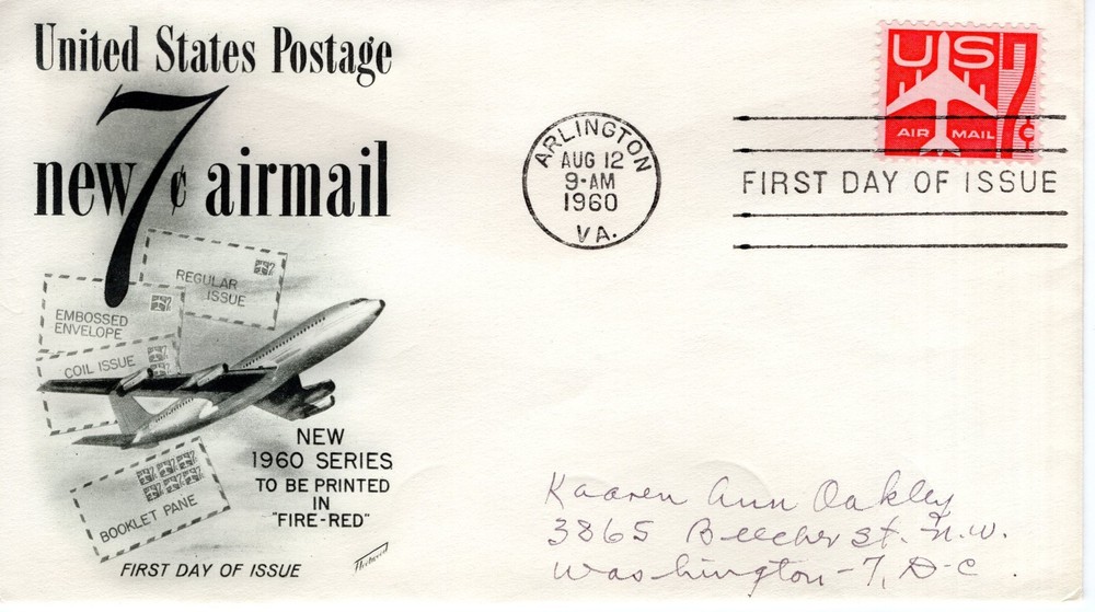 7 CENT AIR MAIL STAMP - 1960 - DC1311