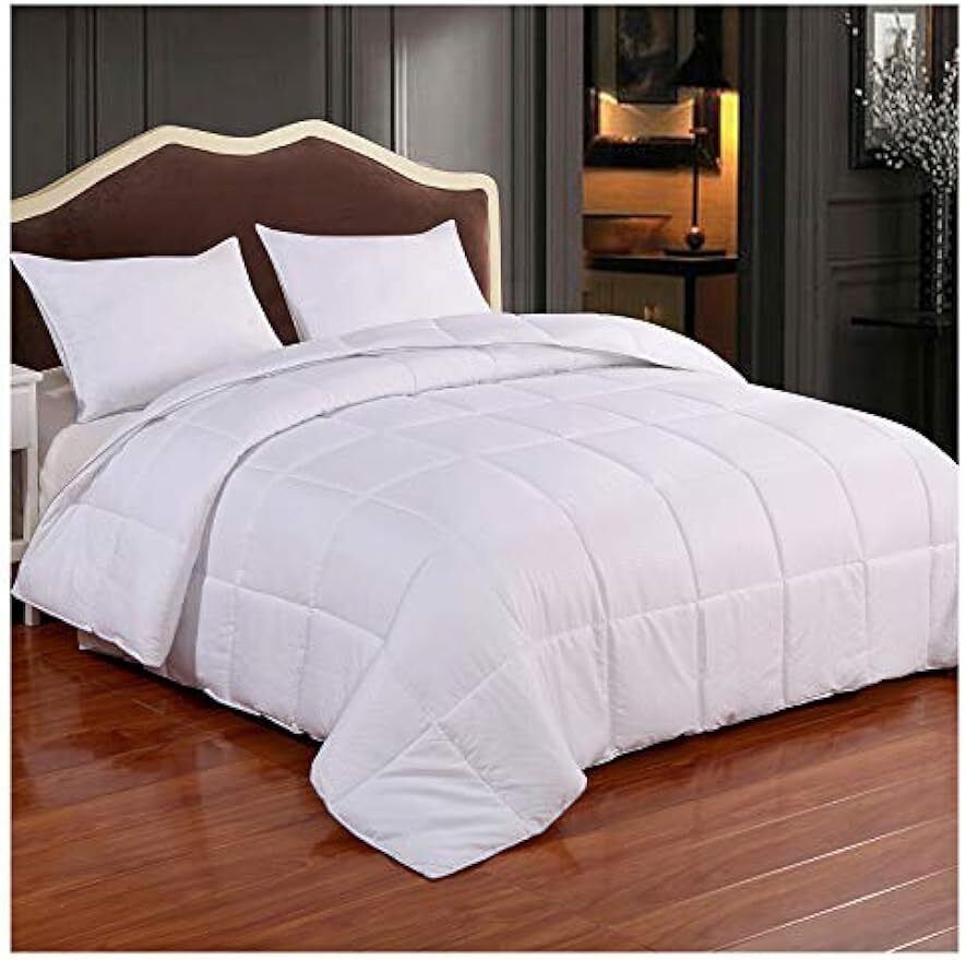 Comforter Summer Duvet Insert Quilted King Size Microfiber Reversible White New