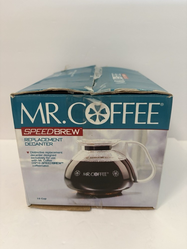 Mr. Coffee SpeedBrew DSP10 Replacement Decanter 10 Cup DD10 New 1997