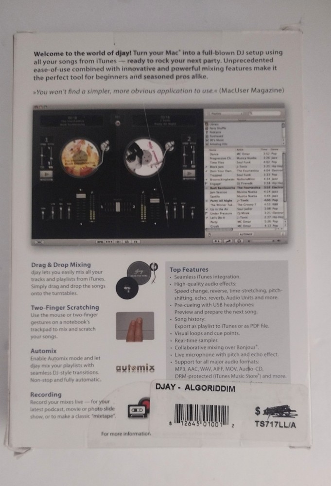Algoriddim DJAY - DJ Software for Mac X 10.4 or Higher