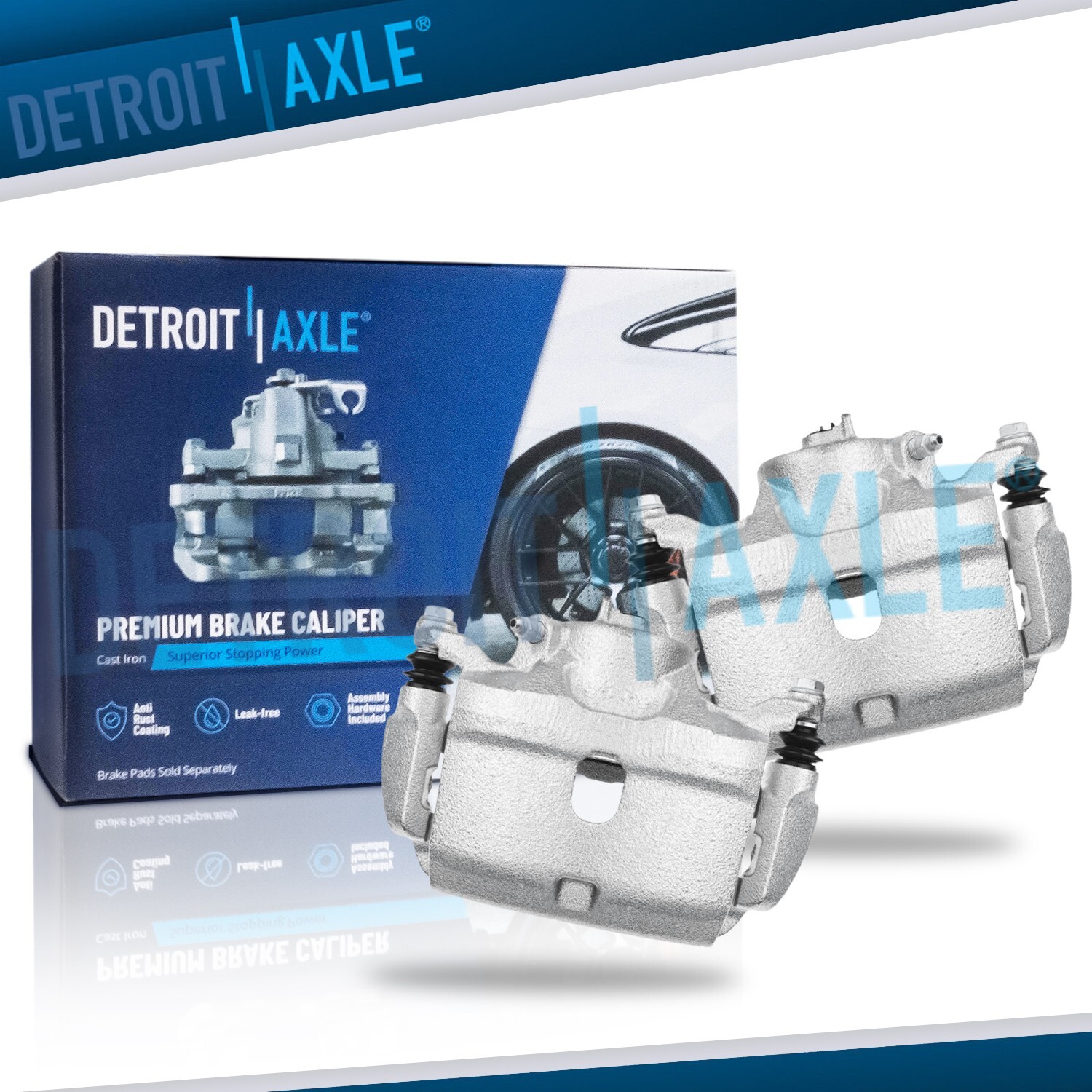 Pair Front Brake Calipers w/ Brackets for Acura ILX Honda Accord Civic CR-Z Fit