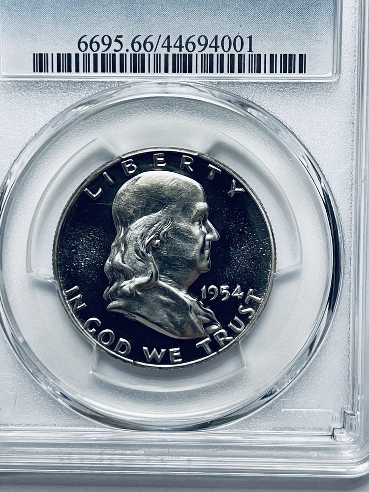 1954 Franklin Silver Half Dollar PCGS PR66