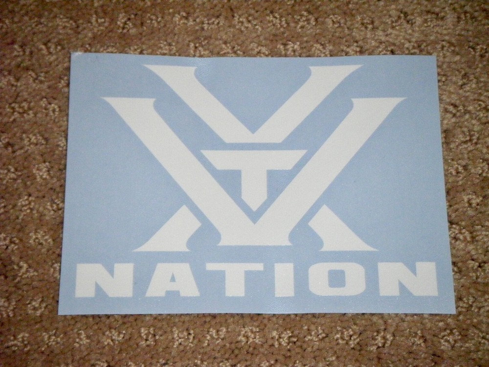 1 White Vortex Nation Decal(LOOK)