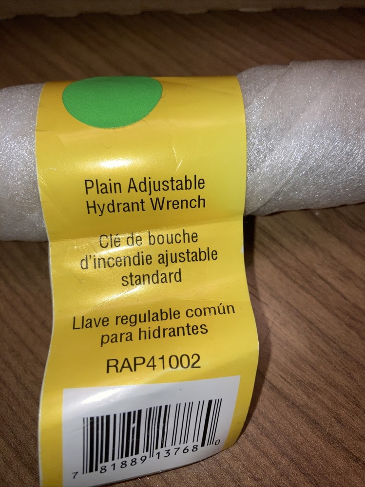 Raptor RAP41002 -- 18" Adjustable Hydrant Wrench