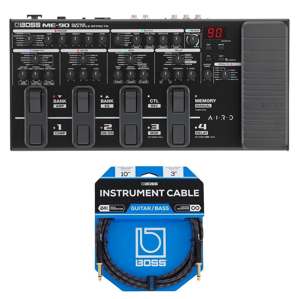 New Boss ME-90 Guitar Multi-Effects Processor Effects Pedal