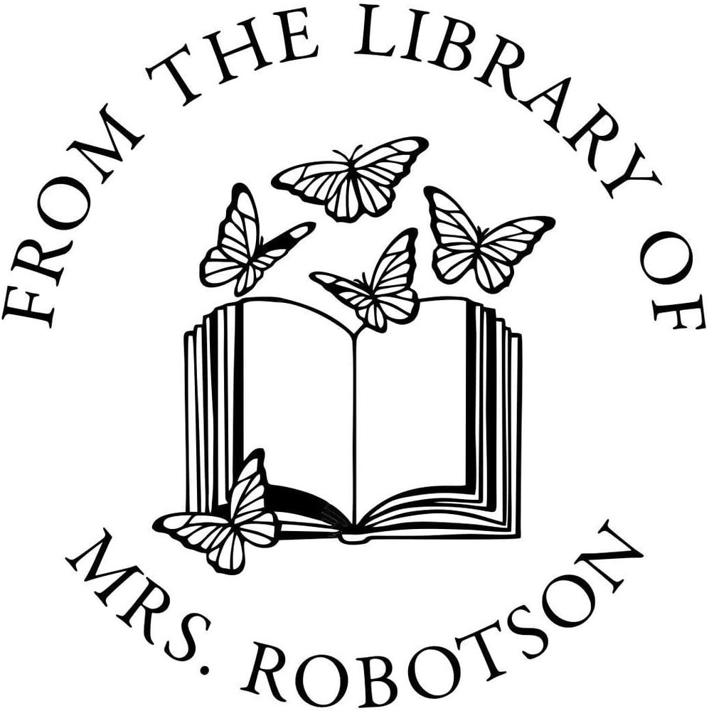 Personalized Library Embosser - Custom Name, Butterfly, and Book Design