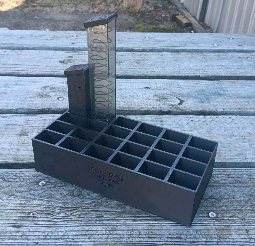 24 Mag Storage Rack For Glock 17/19 9mm magazines