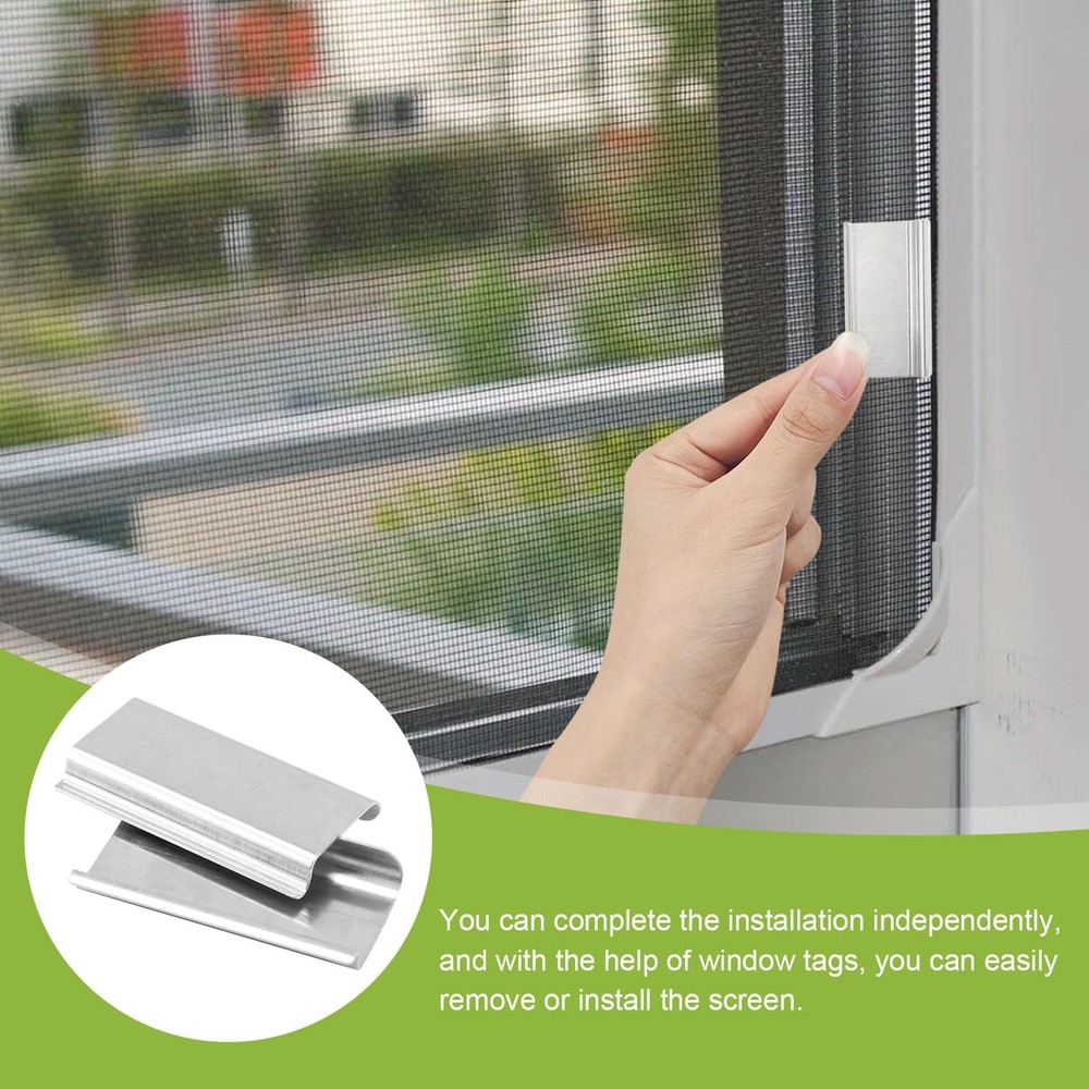 30 PCS Window Screen Pull Tabs Replacement, Durable Window Screen Spline Chan...