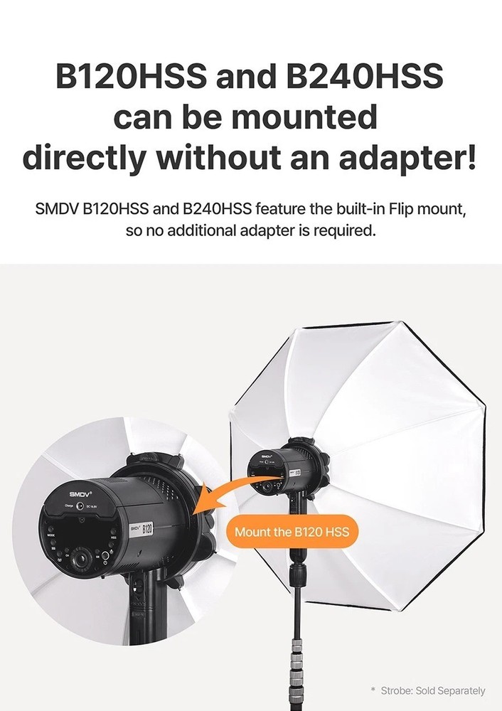 SMDV FLIP BOUNCE 28/Studio Photography Light Diffuser Ceiling Reflector Soft-box