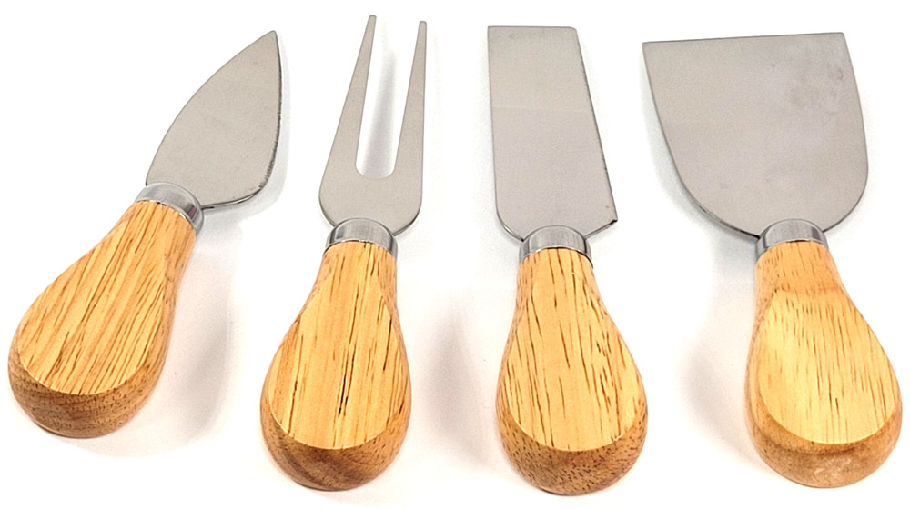 4 Piece Cheese & Cocktail Knife & Serving Fork Set
