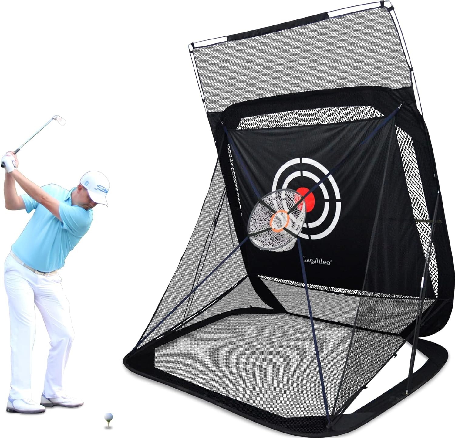 Galileo 9X7 Pop Up Golf Net Hitting Training Practice Net for Backyard