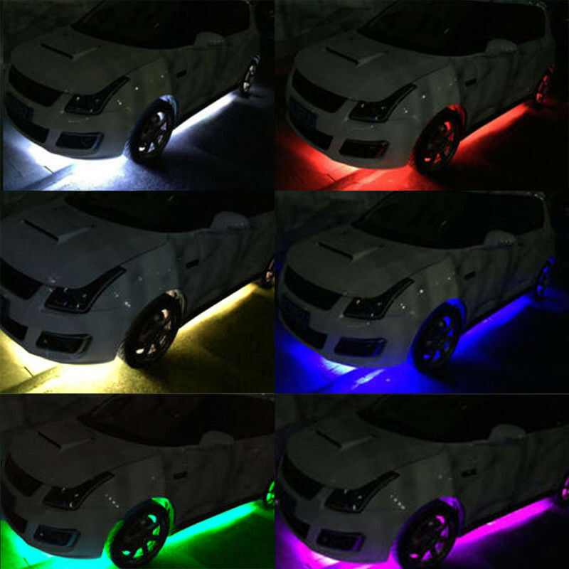 Lot Waterproof 12''/15 DC 12V Motor LED Strip Underbody Light For Car Motorcycl