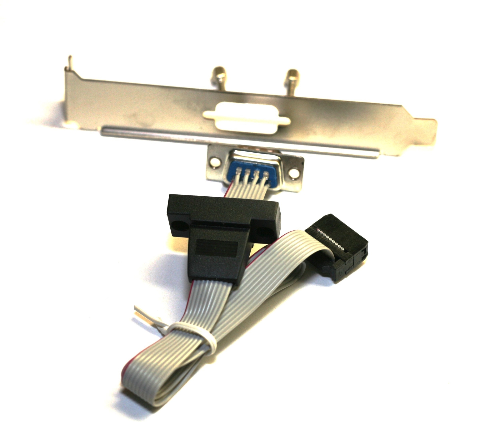 DB9M to IDC10 Serial COM Port Cable DTK RS232 Bracket for PC Motherboard 12In