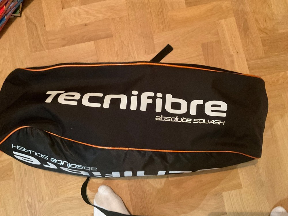 Nick Matthew signed Technifibre squash bag two compartments