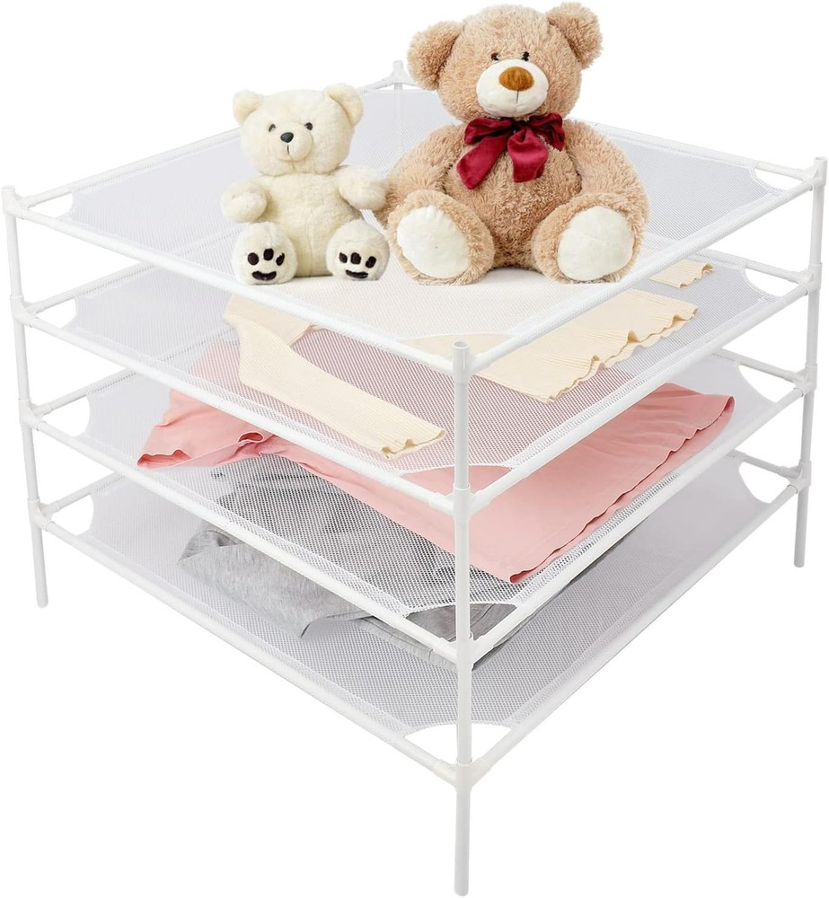 Clothes Drying Rack, 2 Tier Flat Sweater Drying Rack